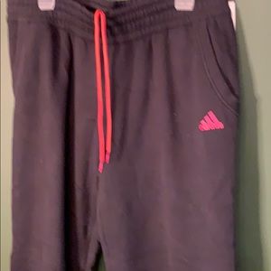Navy Adidas sweat pants Large (12-14) WOMEN